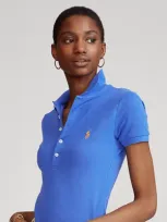 Polo Ralph Lauren Slim Fit Stretch Polo Shirt In Blue