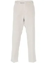 Pt Torino Corduroy Blend Cotton Trousers In Beige