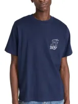 Quiet Golf The Bros T-shirt Navy