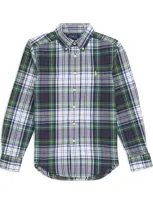 Ralph Lauren Kids' Cotton Check Shirt In White