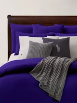 Ralph Lauren Polo Chalet Double Flat Sheet In Purple