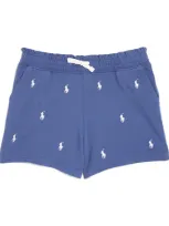 Ralph Lauren Kids' Polo Pony Shorts In Blue