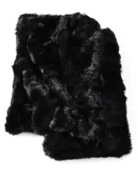 Ralph Lauren Shearling Brighton Throw In Black