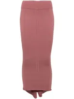 Rick Owens Porterville Fitted Skirt In Pink