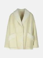 Salvatore Santoro Ivory Suede Sheepskin Jacket