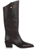 Skorpios Sienna Cordoba Embossed Leather Western Boots In Brown