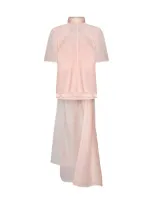 Sportmax High Neck Short In Pink