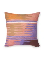 St. Frank Kilim Shell Feathers Linen-cotton Pillow In Multi