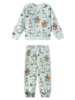 Stella Mccartney Kids' Printed Cotton Sweatshirt And Sweatpants Set In Multicoloured