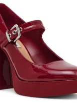 Steve Madden Tully Platform Pump In Wine Patent