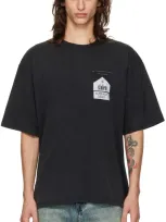 Stolen Girlfriends Club Black Dead Glamorous T-shirt In Washed Black