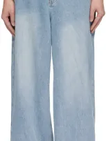 Stolen Girlfriends Club Blue Dust & Grit Jeans In Washed Blue