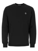 Stone Island Cotton Jersey T-shirt In Black