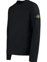 Stone Island Fine-knit Sweater In Black