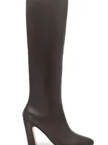 Studio Amelia Cassidy Leather Knee Boots In Brown