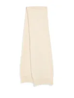 Sunspel Lambswool Scarf In Beige