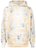 Supreme Doves-print Hoodie In Neutrals