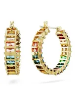 Swarovski Matrix Hoop Earrings In Multicolored