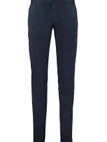 The (alphabet) The (pants) - Cotton Chino Trousers In Blue