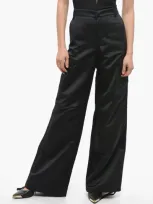 The Andamane Lizzo Duchesse Cargo Pants In Black