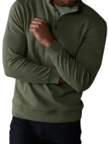 The Normal Brand Puremeso Mock Neck Top In Oakmoss