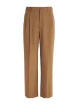 The Row Wool Holl Trousers In Brown