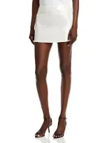 Theory Sequin Mid Rise Mini Skirt In White