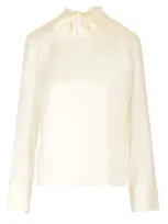 Theory Silk Blouse In White