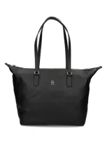 Tommy Hilfiger Logo Tote Bag In 黑色