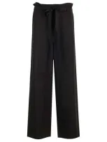 Totême Belted Flared Trousers In Black