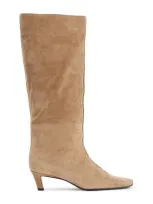 Totême Toteme The Wide Shaft Boots 36 In  Caramel