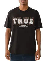 True Religion True Stitch Cotton Logo Graphic Tee In Black