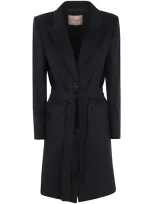 Twinset Coat In Schwarz