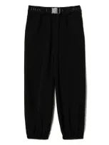 Twinset Kids Joggers In Flanella In Black