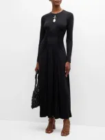 Ulla Johnson Ceryse Jersey Maxi Dress In Noir