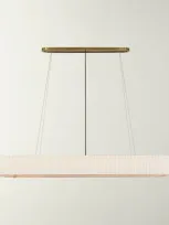 Visual Comfort Signature Palati 72" 9-light Linear Chandelier By Ian K. Fowler In Hand-rubbed Antique Brass