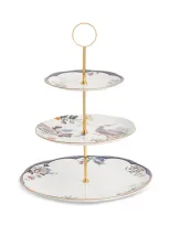 Wedgwood Fortune 3 Tier Cake Stand In Multi