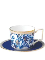 Wedgwood Hibiscus Coffee Cup And Saucer In Animal Print