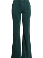 Wit & Wisdom Madison 'ab'solution High Waist Bootcut Corduroy Pants In Dusty Spruce