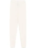 Yves Salomon Tapered Trousers In Neutrals