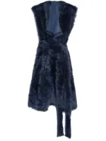 Yves Salomon Toscana Vest In Blue