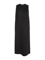 Yves Salomon Wool-cashmere Midi Dress In Black