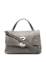 Zanellato Calf-leather Satchel-bag In Grey