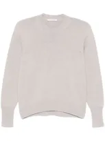 Zanone Virgin Wool Sweater In Nude & Neutrals