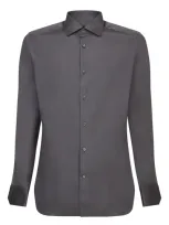 Zegna Dark Grey Trofeo Comfort Shirt