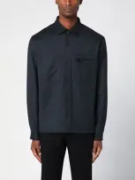 Zegna Dark Grey Wool Shirt