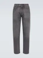 Zegna Roccia Faded Straight Jeans In Grey