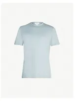 Sunspel Classic Cotton-jersey T-shirt In Light Indigo