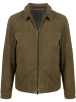 Theory Men's Roscoe Radic Leather Jacket In Tamarind