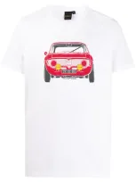 Deus Ex Machina Car Print T-shirt In White